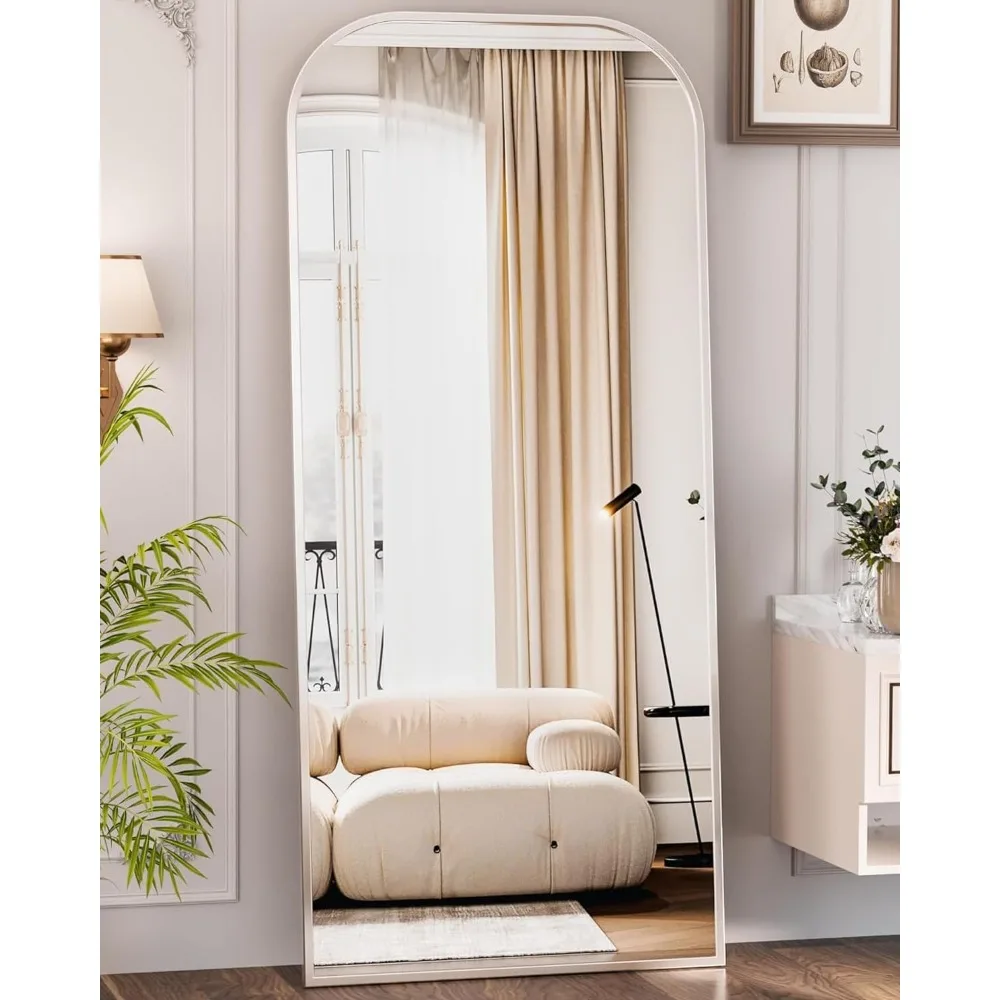 Antok Full Length Mirror, 71"x28" Floor Mirror Freestanding, Arched Floor Standing Large Mirror Full Body Mirror with Stand