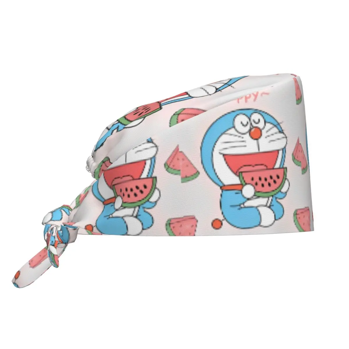 

Scrub Caps Doraemons Nurse Hat Men Women Y2K Fashion Medical Hat Comfy Elastic Bandage Tie Back Working Cap