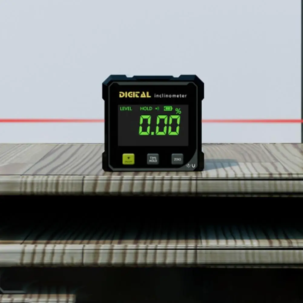 

﻿ Цифровой транспортир уровня, 360-градусный магнитный карманный электронный цифровой транспортир, многофункциональный угловой искатель, инклиномет