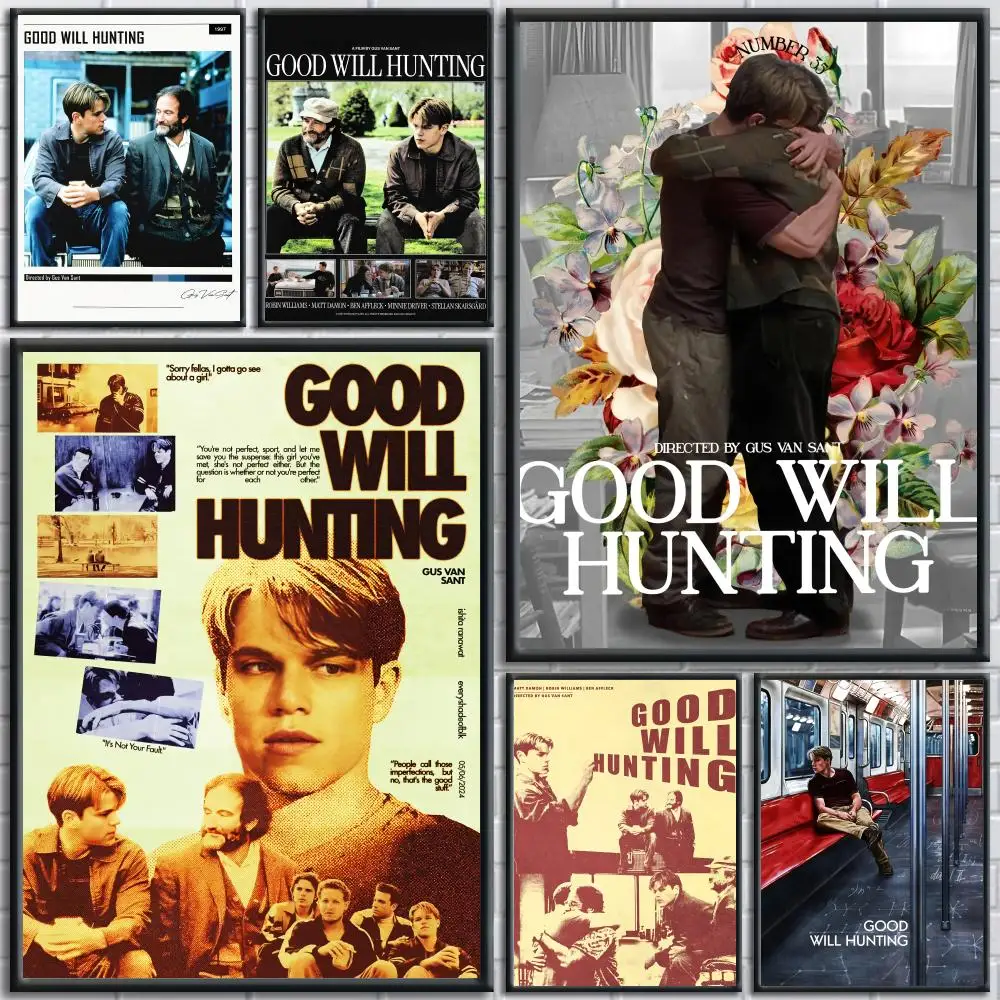 Movie G-good Will Hunting Painting Calligraphy Wall Art Canvas Poster Premium Home Decor Print for Living Room Bedroom