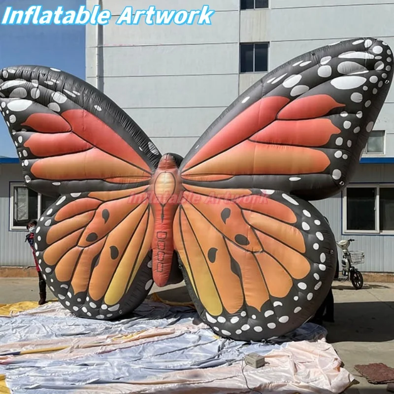 Customized Event Supplies Giant Air Blown Butterfly for Zoo Theme Birthday Decorations Toys