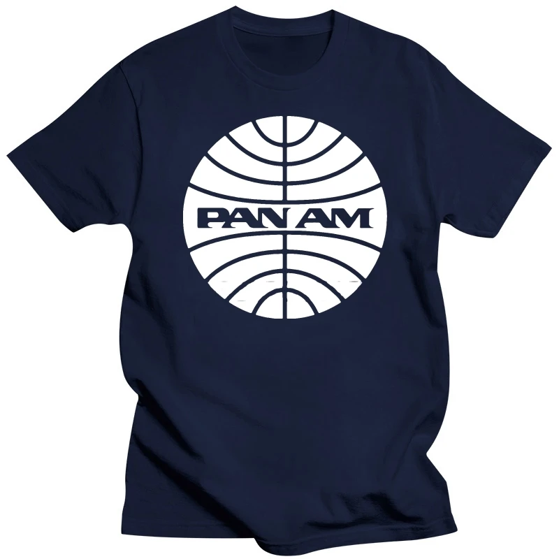 Men tshirt  Pan Am Airways Uniform Logo Airlines Stewardess Steward Pilot Costume Unisex T Shirt Printed T-Shirt tees top