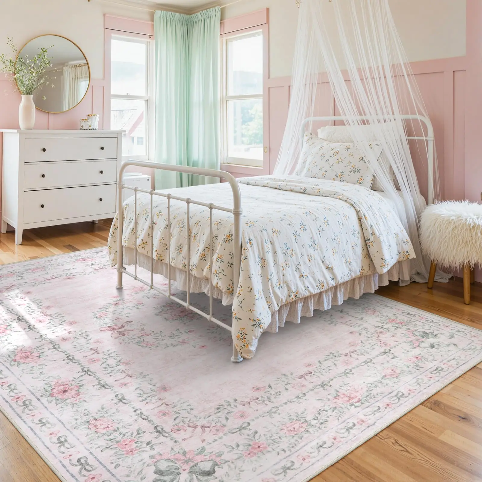 Floral Bow Rug For … - image