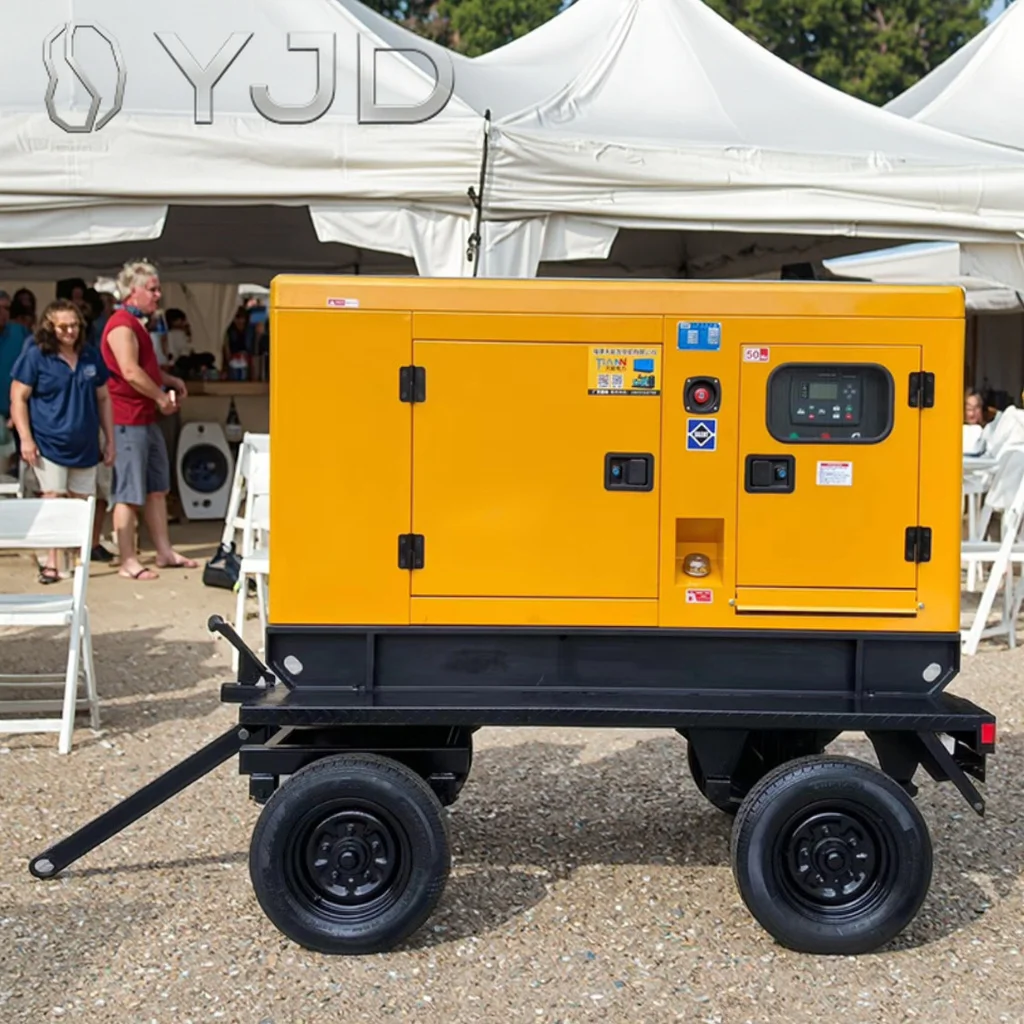 Cummings 4B3.9-G11 Trailer Type AC 3 Phase 30kw Brushless Diesel Generator with ATS and Remote Start