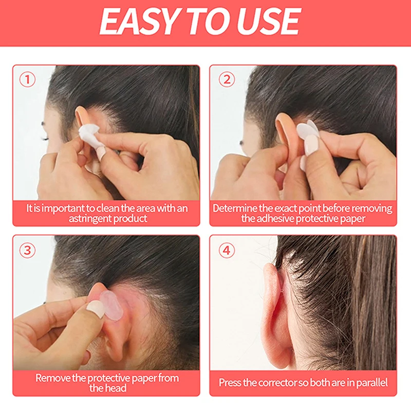 2/4/6/8Pcs Invisible Protruding Ears Correctar Tape Ear Aesthetic Correctar Without Surgery Beauty Makeup Tool Small Portable