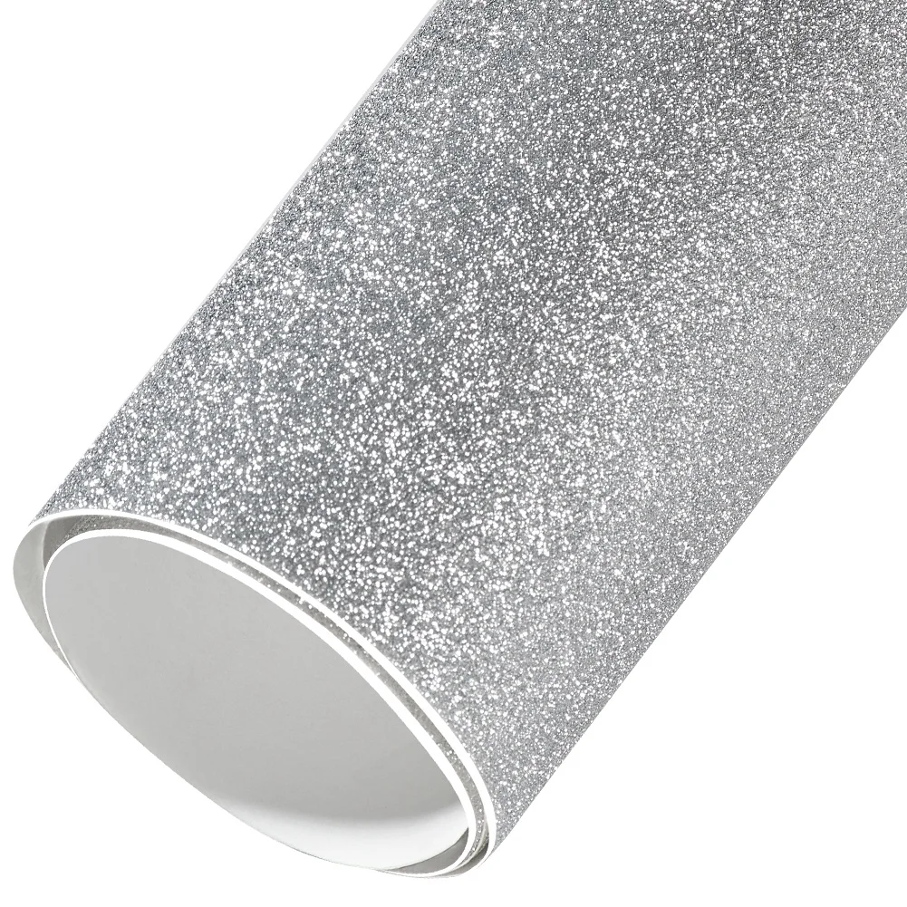 Super Diamond Silver Vinyl Wrap Film Motorcycle Car Styling Interior Decals Sheet Sparking Frosted Glitter Sticker 30cmX2m