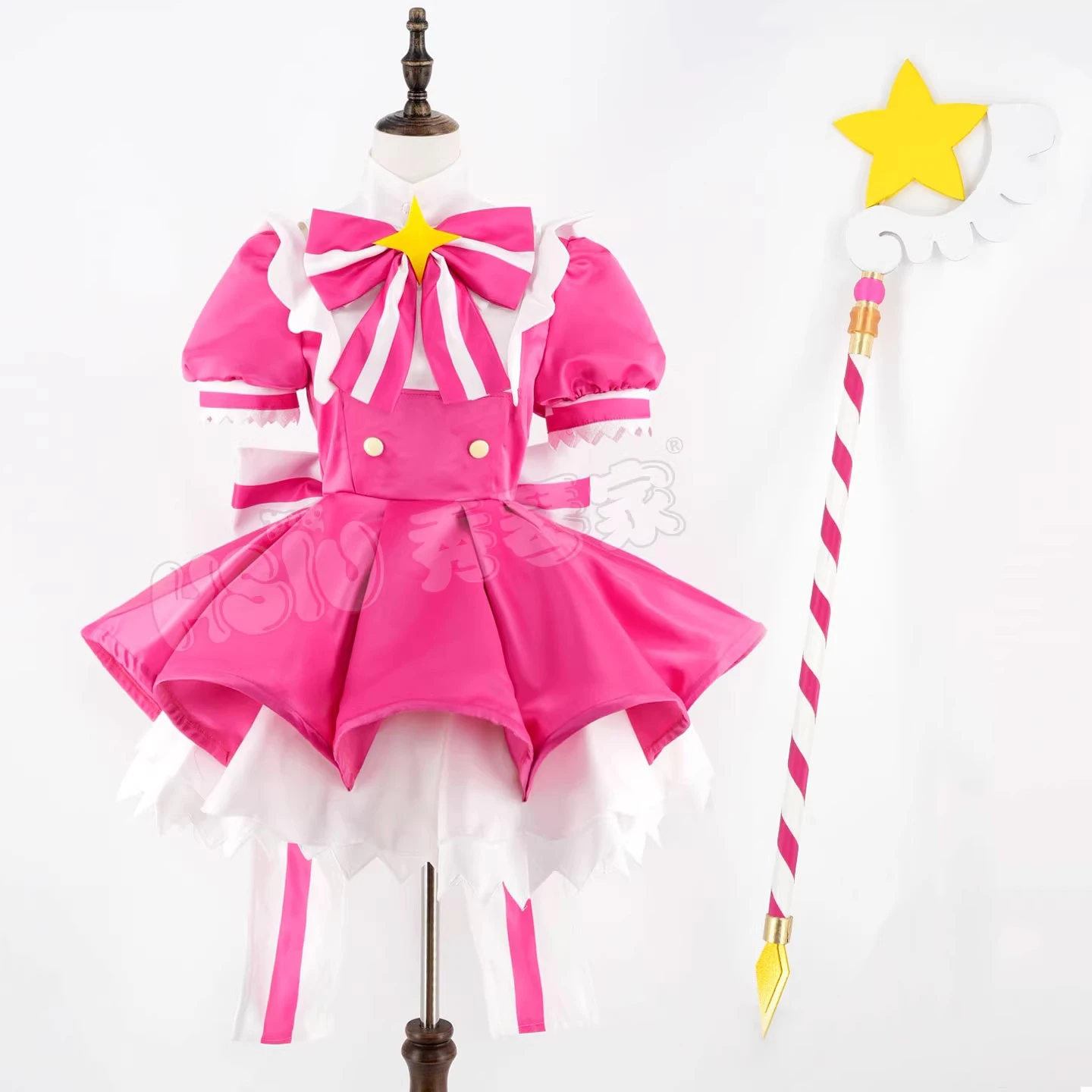 MMiku Retry Cosplay Costumes Wig Pink Dresses Prop Anime Uniform Halloween Carnival Party Outfit Women Girls Roleplay view 5