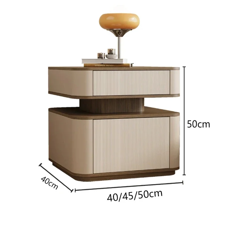 Luxury Modern Nightstand Nordic Aesthetic Display Storage Vintage Nightstand Trendy Italian Comodini Bedroom Furniture