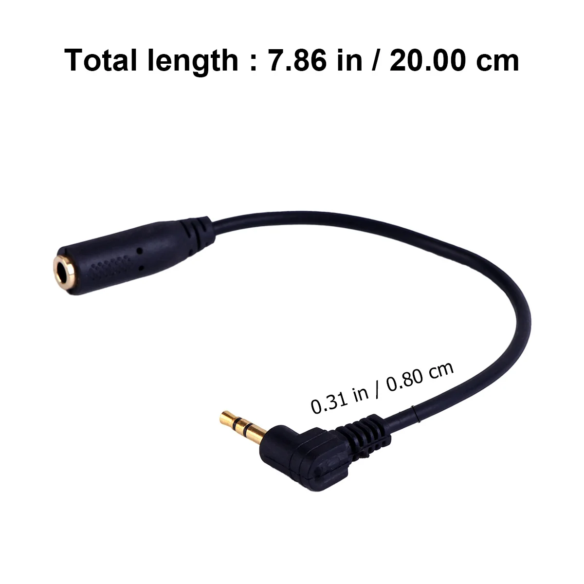 6 قطعة 2.5 مللي متر إلى 3.5 مللي متر كابل محول الصوت ذكر إلى موصل سالب لسماعات الرأس ميكروفون تمديد الحبل متوافق مع الكمبيوتر #2
