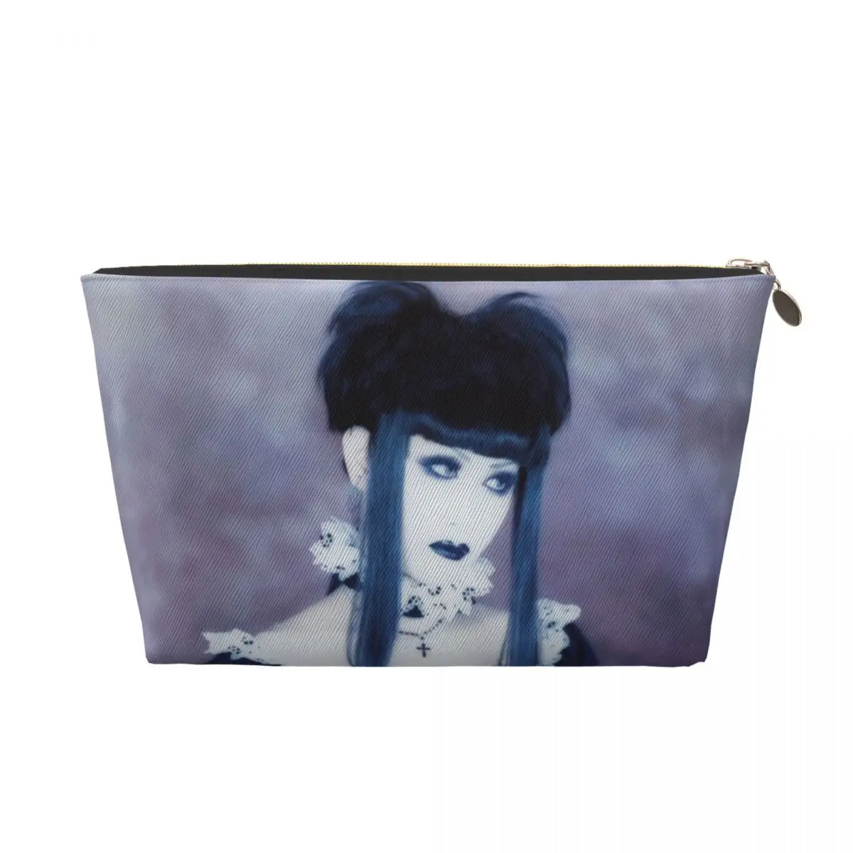 Custom Malice Mizer Mana Sama Gothic Lolita Bible Cosmetic Bag  Fashion Big Capacity Makeup Case Beauty Storage Toiletry Bags