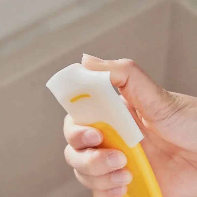 Cleaning Spatula Kitchen Scraper Soft Blade Scraper Brush Dirty Pan Pot Dishes Cleaner Tools Cooking Baking Tool Kitchen Gadget view 2