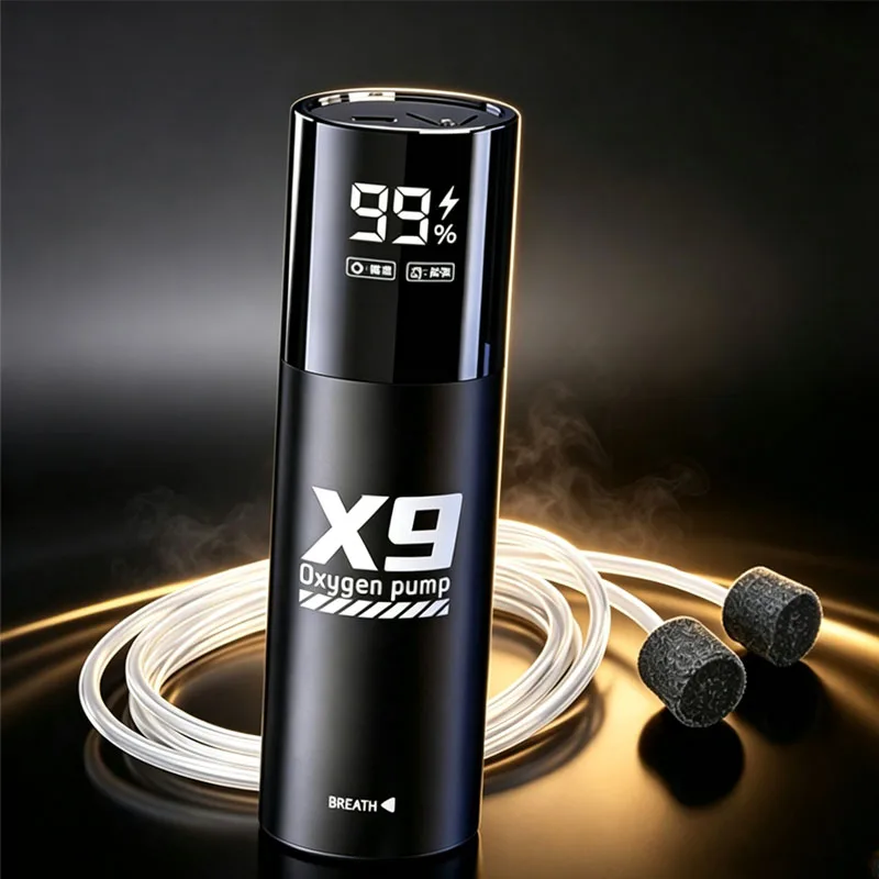 Aquarium Fish Tank Digital Oxygen Pump 5W USB Portable Dual Outlet 2400mAh Aerator Suitable For Outdoor Fishing/Aquarium ﻿