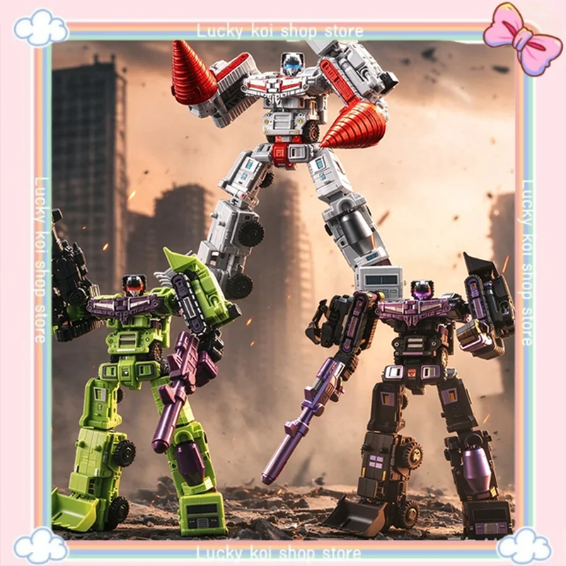 In Stock Star General Devastator ST10 Classic Dark G1 Combiner Transforming Robot Model Collectible Figure Birthday Gift For Fan