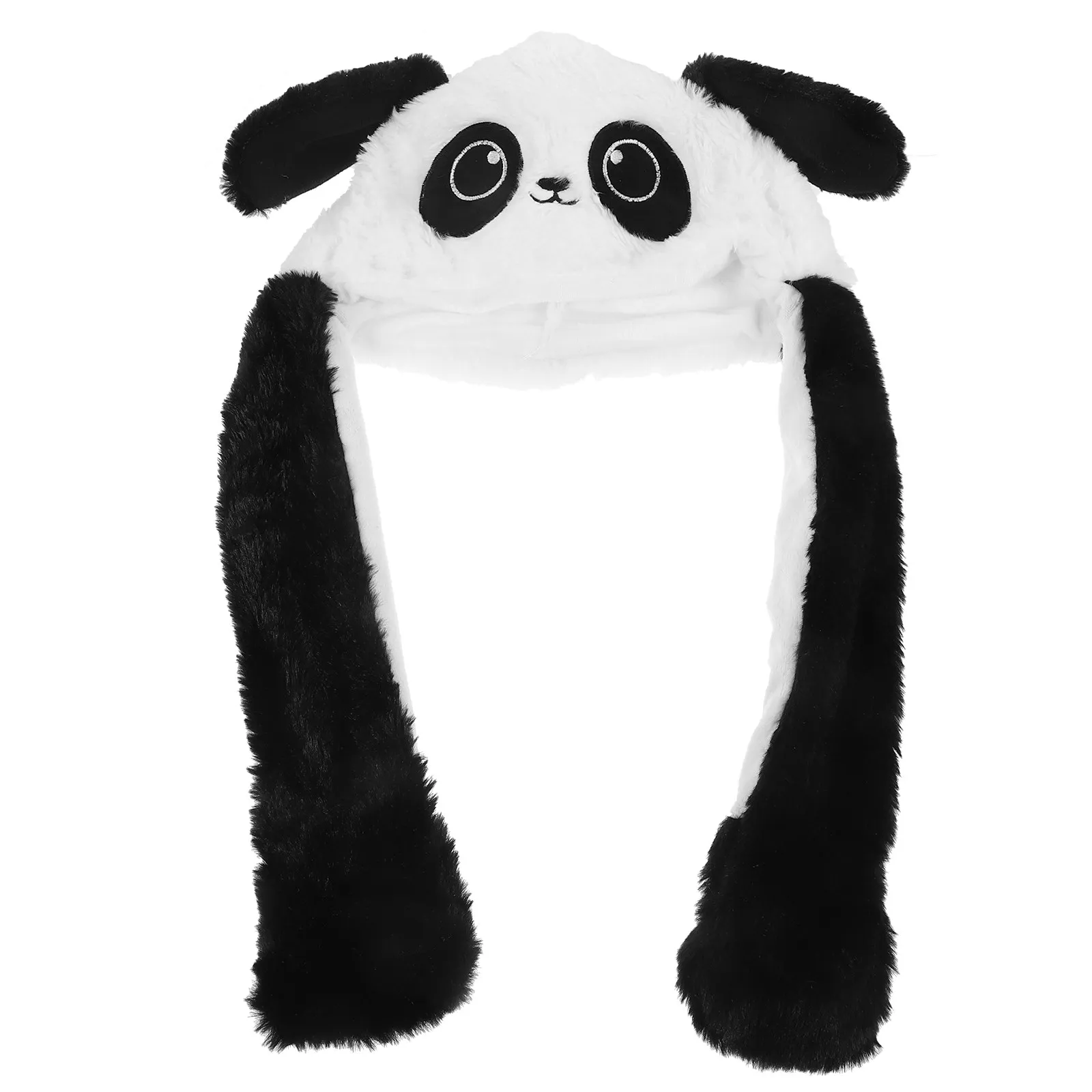 

Милая шапка с движущимися ушками животных, шапка с ушками панды, аксессуар для косплея и вечеринок для детей и женщин, мягкая, из полипропиленового хлопка, теплая, удобная, хорошо сидит.