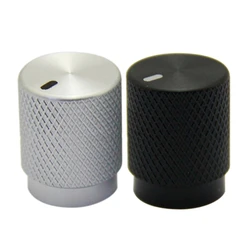 Aluminum Alloy Potentiometer Control Knob Volume Audio Electric Guitar Bass Screw Type Knob12.5 x 16mm (dh)