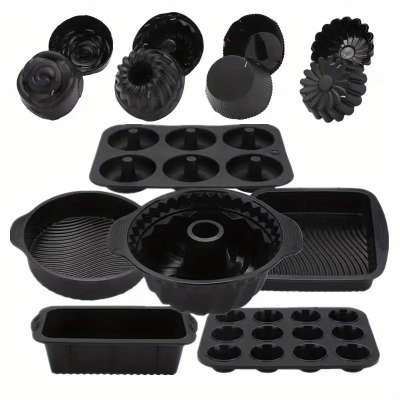 30-Piece 3D Silicone Cake Mold Set 10