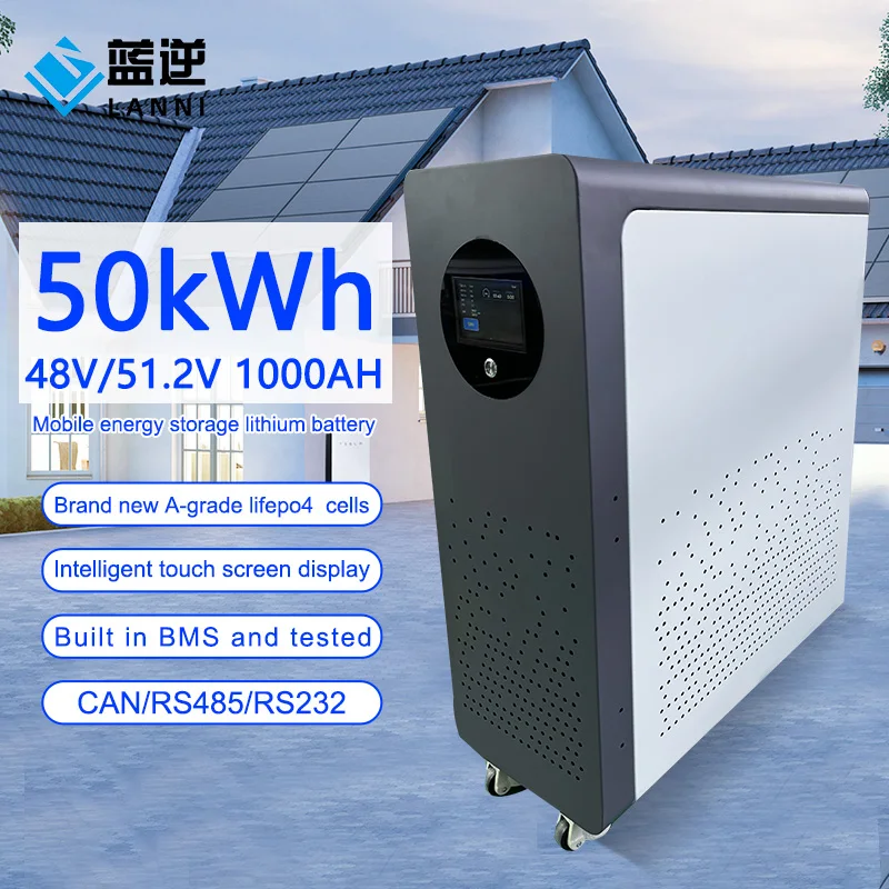 51.2V1020Ah Lifepo4 Battery Pack  ‘Household Solar Lithium Battery 50kWh Lithium Iron Phosphate Energy Storage Battery
