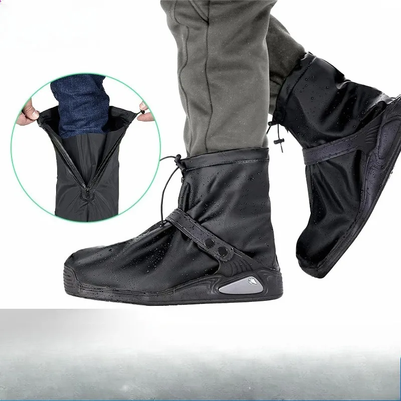 Motorcycle Riding Rain Shoe Cover Waterproof Thickened Anti Slip Rainproof New for Men and Women on Rainy Days