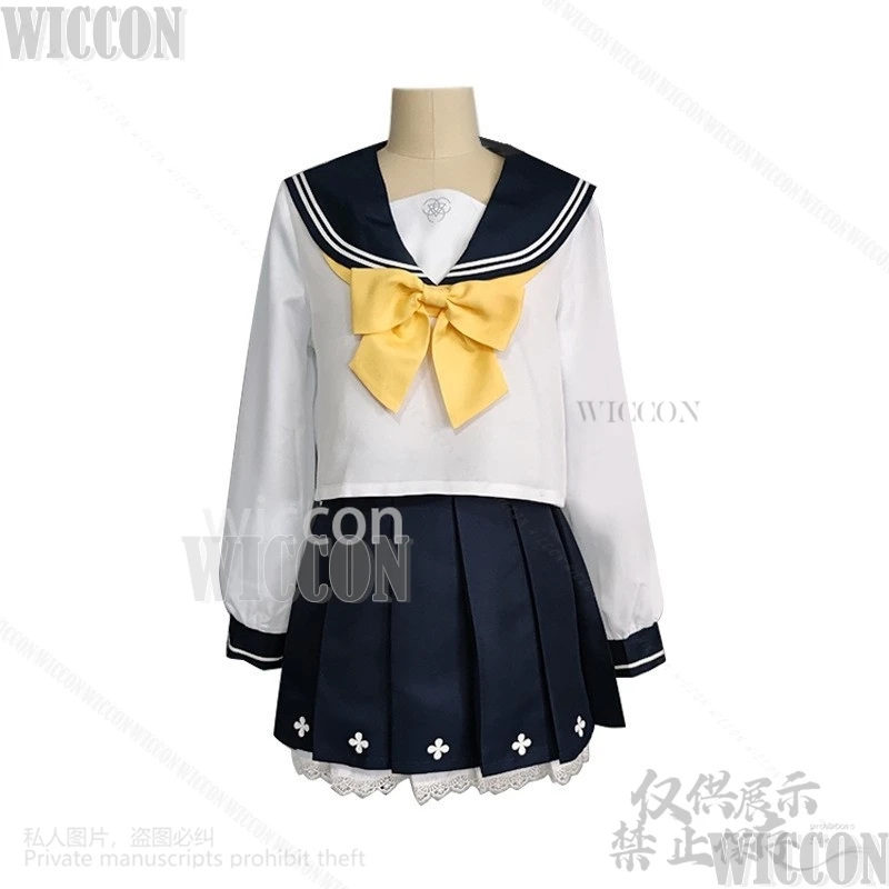 Ajitani Hifumi Anime Game Blue Archive Cosplay Woman Girls Jk School Uniform Dress Lolita Wigs For Halloween Party Customized