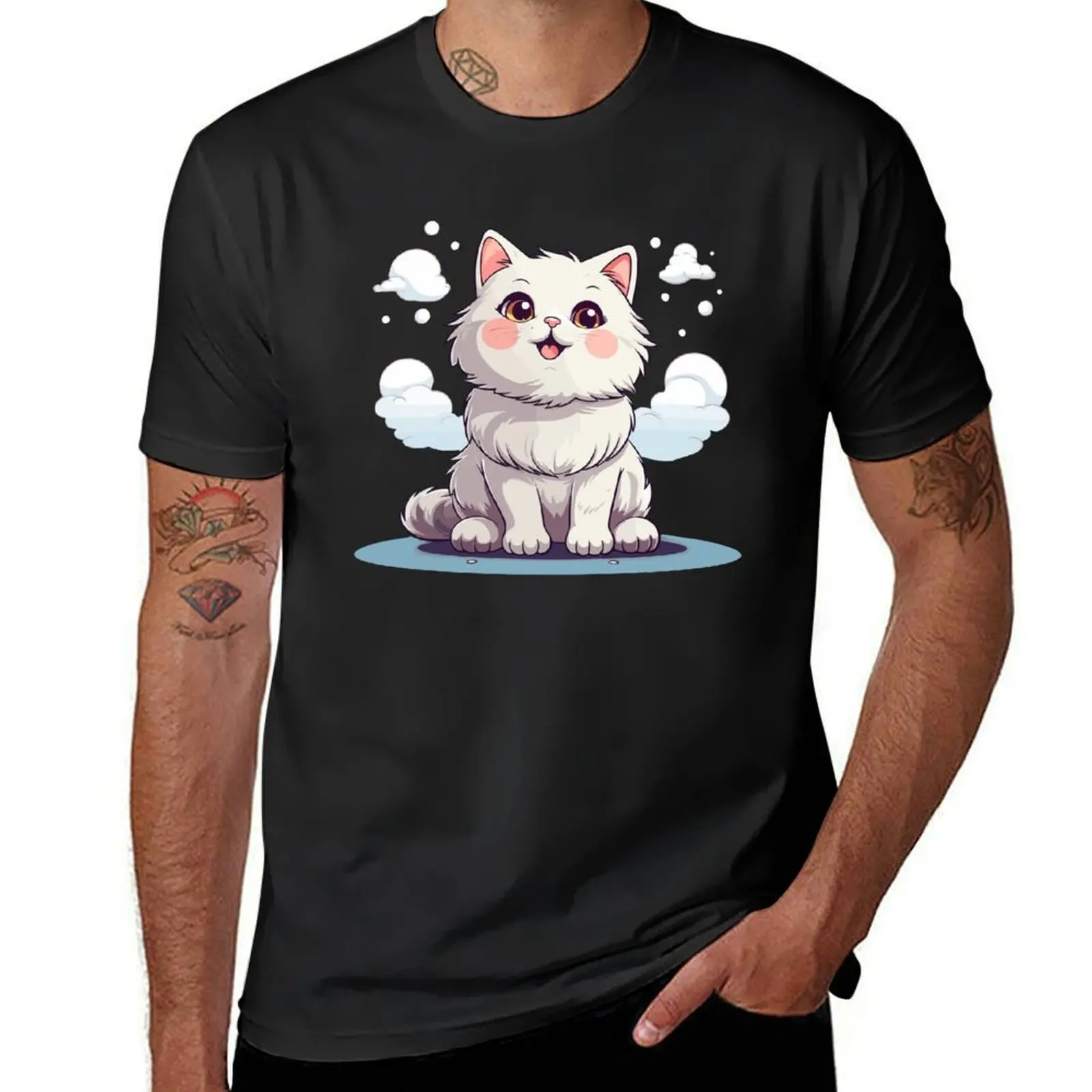 

I love cat design T-Shirt oversizeds blacks oversized t shirts for men