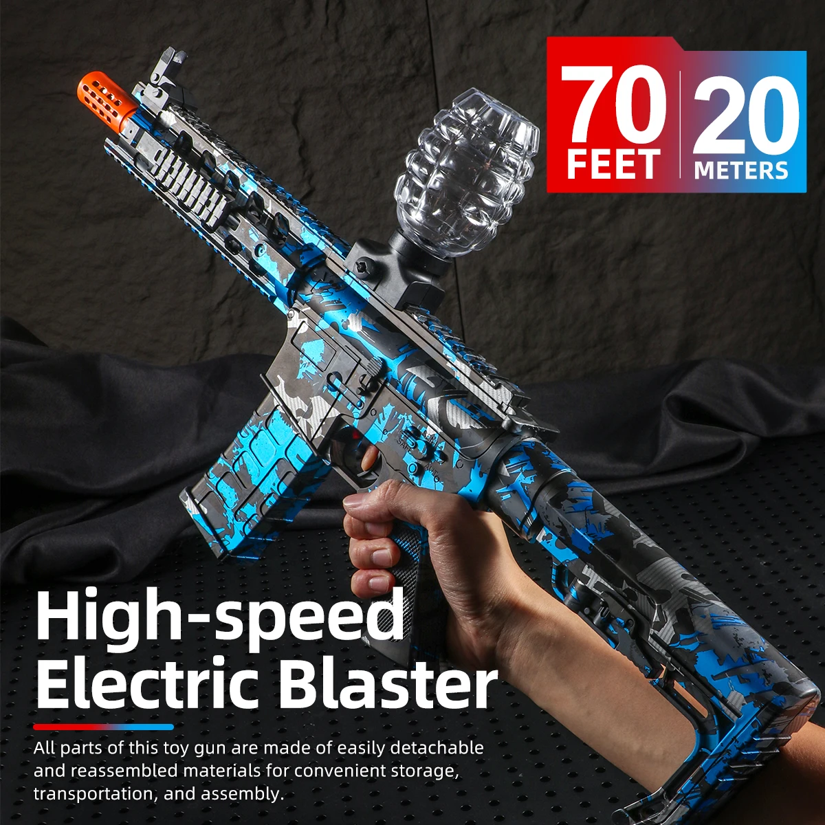 M416 전기 블래스터 총 장난감, 팀 활동을 위한 충전식, 자동 야외 장난감, 완벽한 선물(총알 제외)