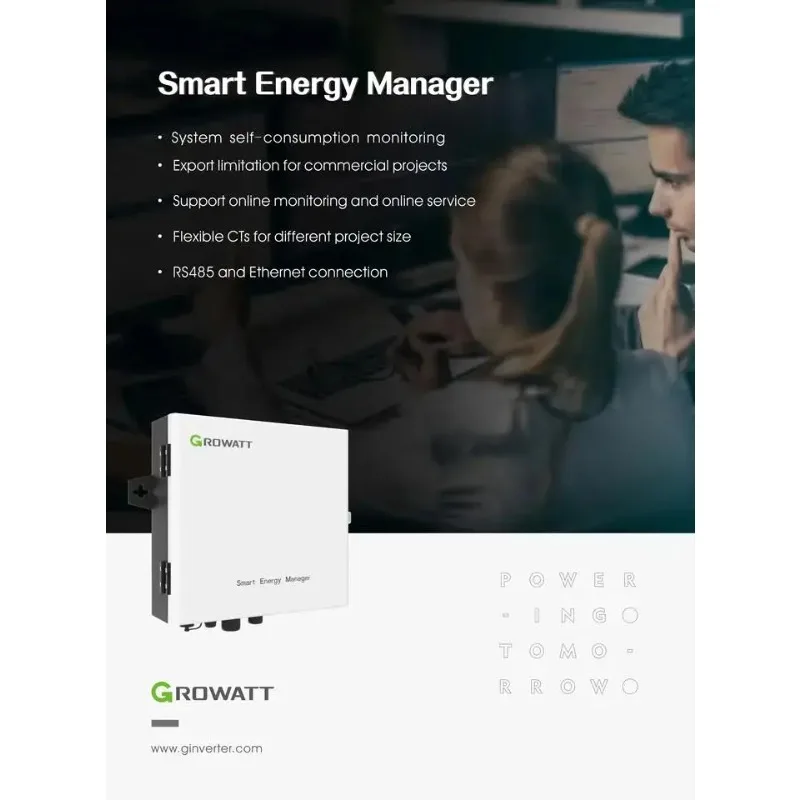 【Hot Sale】Growatt Smart Energy Manager(SEM-E) Manage Multiple Solar And Storage Inverters Flexible CTs For Different Project Siz