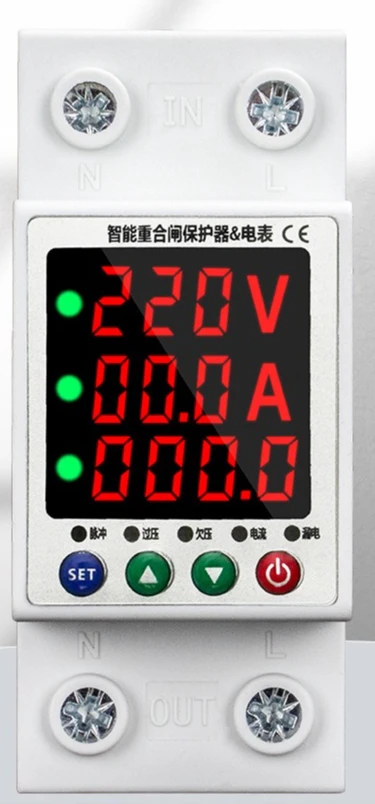 

Automatic reclosing circuit breaker over-current over-current leakage temperature protection intelligent reclosing meter
