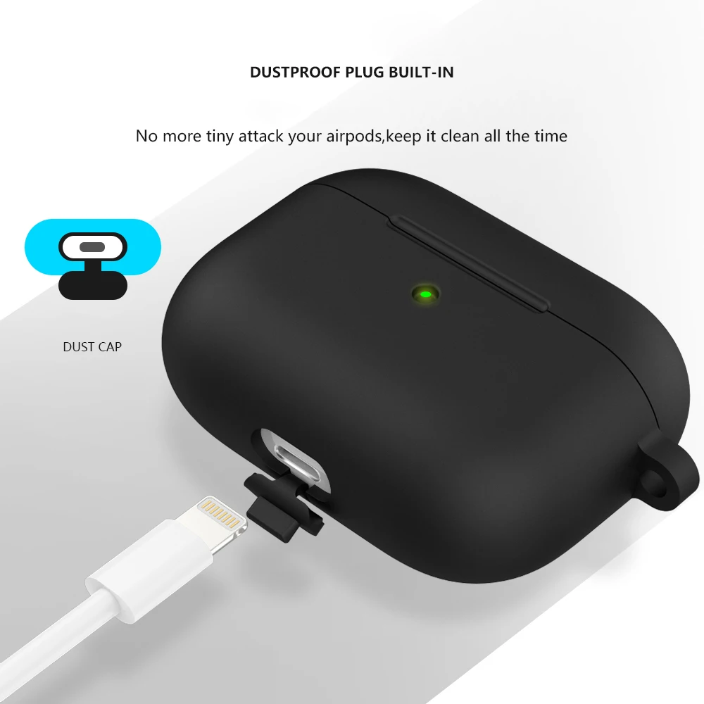 غطاء لجهاز Apple AirPods 3rd Gen حافظة سماعة لاسلكية تعمل بالبلوتوث ملحقات سماعات الأذن لـ Air Pods 3 غطاء مضاد للسقوط ومضاد للضياع مع خطاف