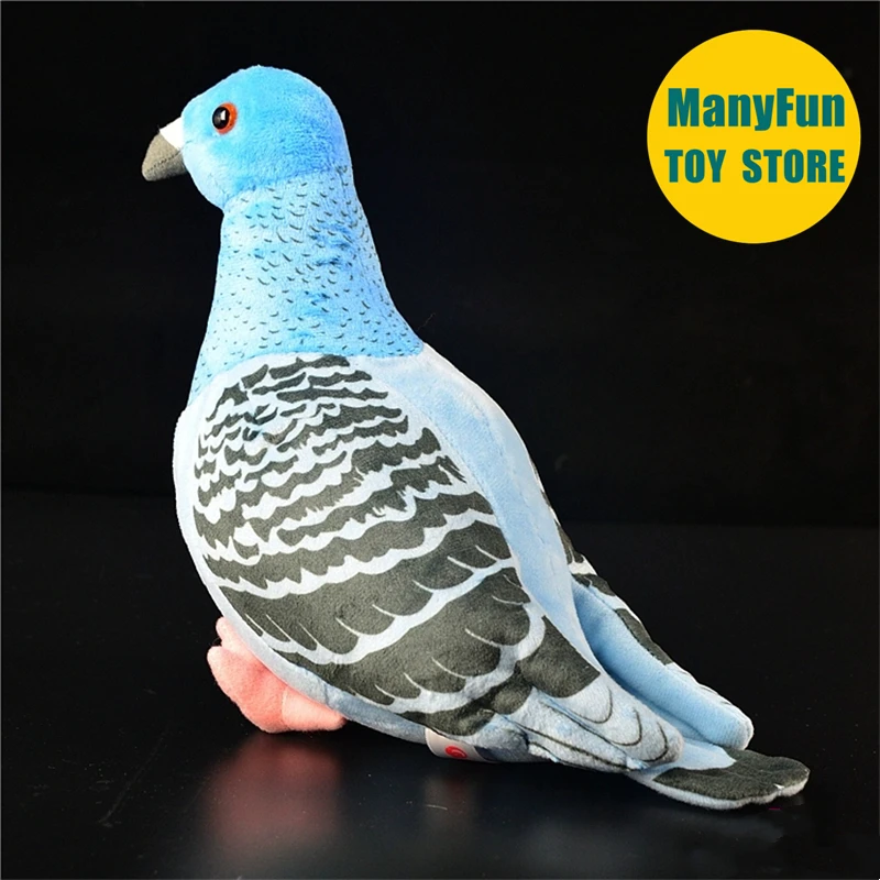 ตุ๊กตาพลาสติกนกพิราบจำลอง ของเล่นนกพิราบเหมือนจริง ตุ๊กตานกพิราบจำลอง ของขวัญสำหรับนักสะสม