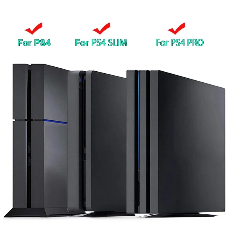 Non-Slip Vertical Cooling Stand Dock Mount Base Holder For Playstation PS4 Slim Pro Game Console Anti-Scratch Accessories view 2