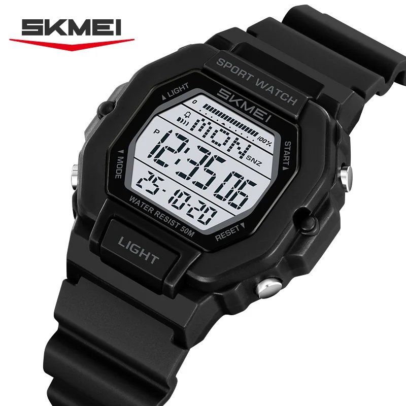 

SKMEI 2573 Brand Students Electronic Watch Countdown Luminous Alarm Clock Calendar Sport Digital Watches for Man Vintage Fashion