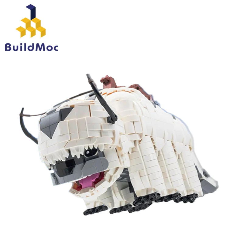 MOC Anime Avatared Bison Appa Movie Figures Builidng Blocks Kits DIY Educational Toys For Children Birthday Gifts