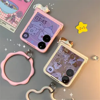 Japonsko-korejské roztomilé 3D spící kotě pouzdro na telefon pro Samsung Galaxy Z Flip 7 Flip 6/5/4/3 pro Motorola Razr 60 40 50 Ultra 10 nejlepší prodej Flipové pouzdro Sailor Moon pro Samsung Galaxy Z - №8