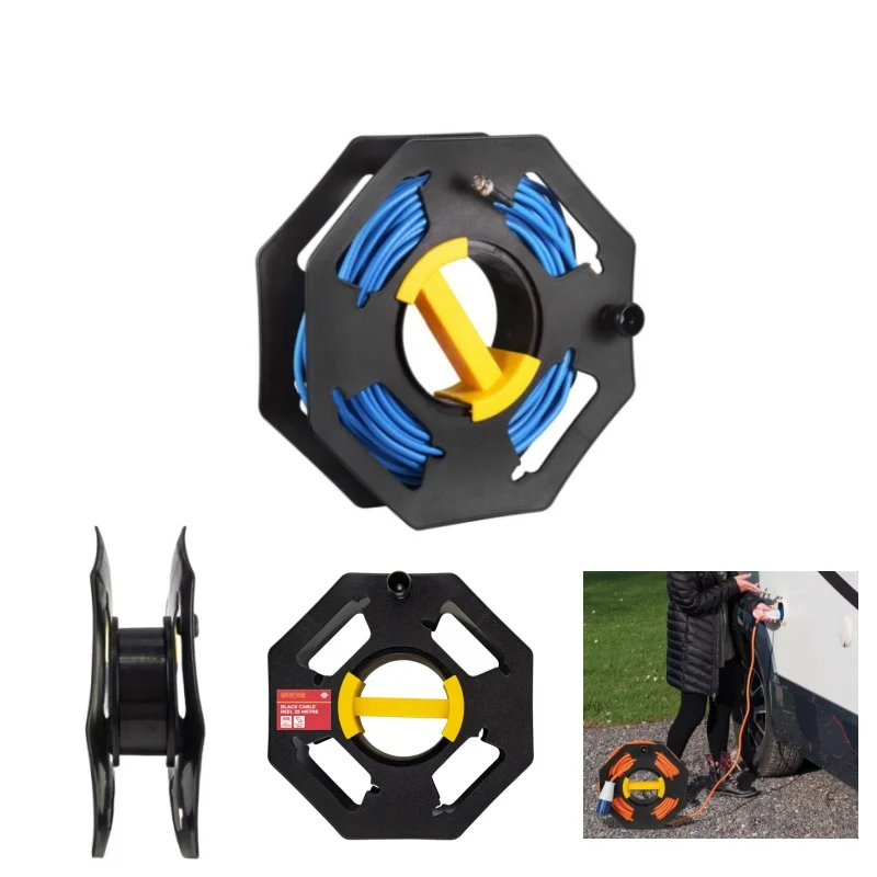 

Outdoor RV Cable Tidy Reel 25M Mains Wire Hook Up Lead Extension Holder Storage Reel For Camper Caravan Motorhome