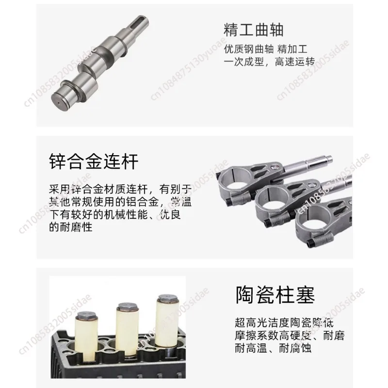 High Pressure Car Washing Machine Pump Head Clear Plunger Small Flow Fog Spray Car Washing Pump Shut Down Head