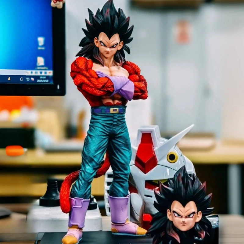 

30cm Anime Vegeta Super Saiyan Dragon Ball Z Statue PlanB Vegeta Action Figures SSJ4 Model PVC Collection Doll Ornament Toy Gift