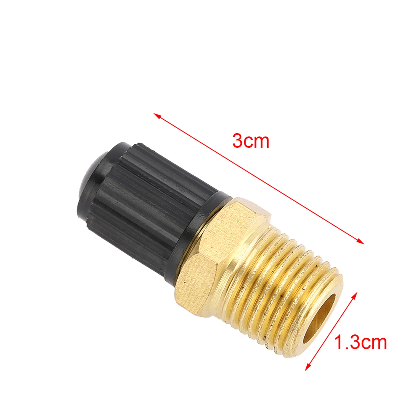 2 Pcs 1/4 Inch NPT MPT Brass Air Compressor Tank Fill Valve