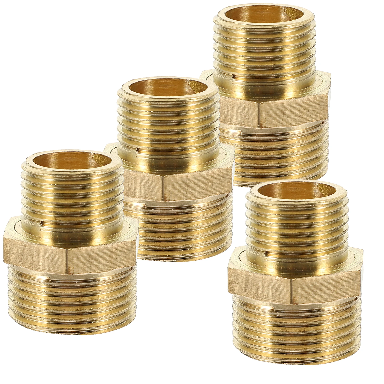 

4pcs Stainless Steel Reducing Fittings Hose Adapter for Garden Water Pipes Connectors 1 2 to 3 4 inch sprinkler irrigation hose