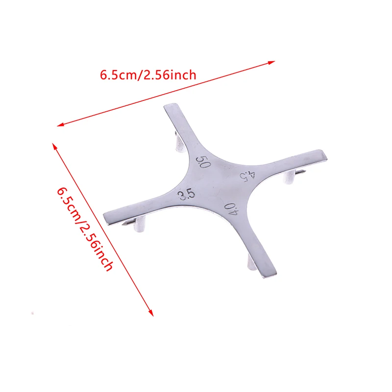 Tandheelkundige Ster-Achtige Beugel Positionering Meter Orthodontische Beugels Roestvrijstalen Orthodontische Meter Positioneringstool