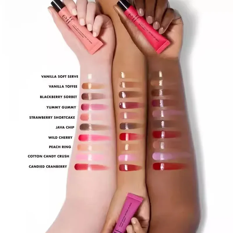 Elf Lippenbalsem Getinte Lipgloss Lichtgewicht Hydraterend Voedend Repareren Verbeter Liplijnen Droogheid Creëer Natuurlijk Mollige Lippen