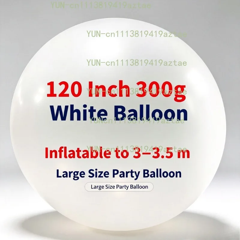 120-Inch 300g oversized white ball can blow 3 meters outdoor balloon liftoff large-scale event celebration