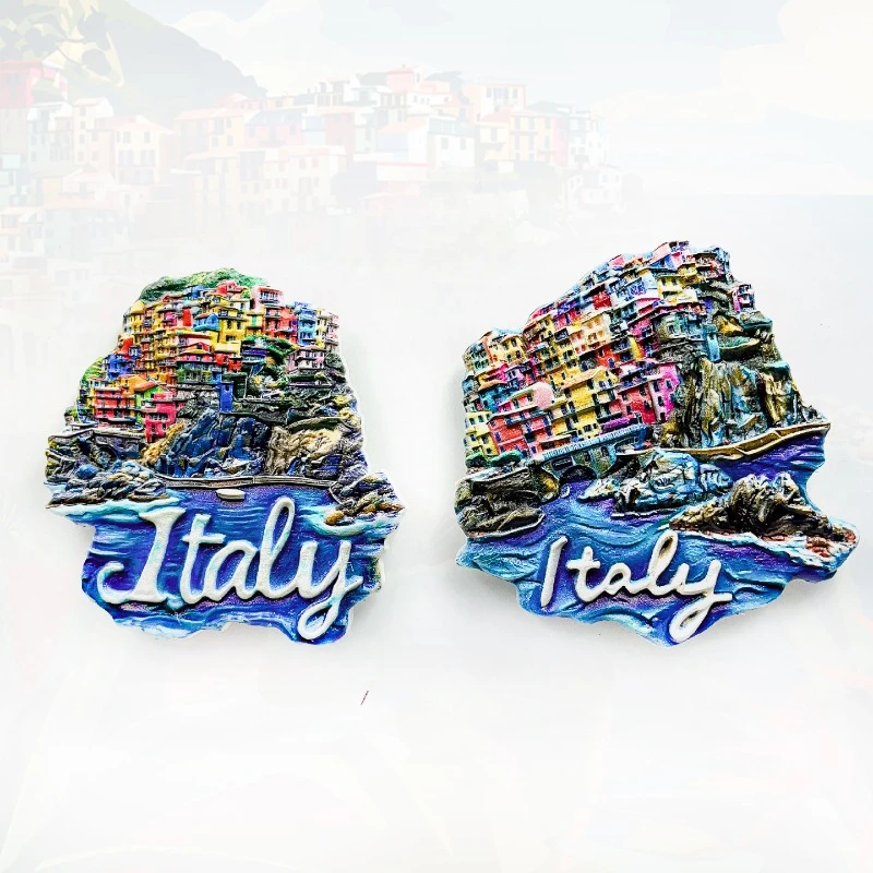 Italian Refrigerator Stickers Handmade Kitchen in Cinque Terre Instagram Popular Souvenirs Travel Souvenirs Popular Items