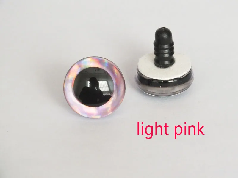 20 Stück 12 Arten Farben 9 mm 12 mm 14 mm 16 mm 18 mm 20 mm 25 mm 30 mm 35 mm Trapez-Spielzeugaugen 3D-bunte Sicherheitspuppenaugen für DIY-Handwerk – Detail 12