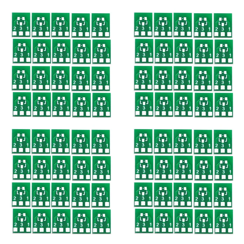 

Ingenious-80Pcs SOT23 SOT23-3 Turn SIP3 Double-Side SMD Turn DIP SIP3 Adapter Converter Plate SOT SIP IC Socket PCB Board DIY Ki