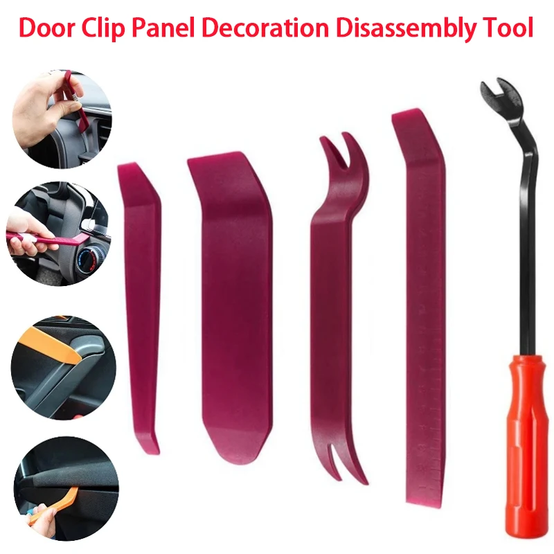 Car Door Clip Panel Decoration Disassembly Tool Dash Audio Radio Doors Panel Trim Disassemble Maintenance Kit Car Accessories