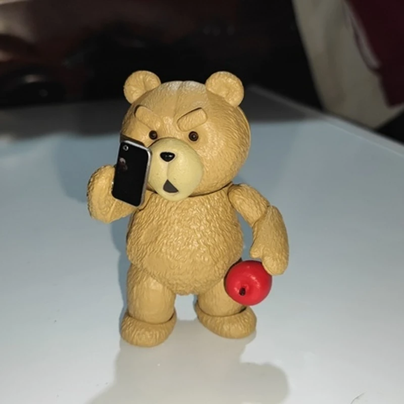 

Yamaguchi Style Teddy Bear Ted2 Profanity Revoltech No.006 Bear Cheap Bear Joint Movable Model Doll Toy Figurine Kids Xmas Gifts