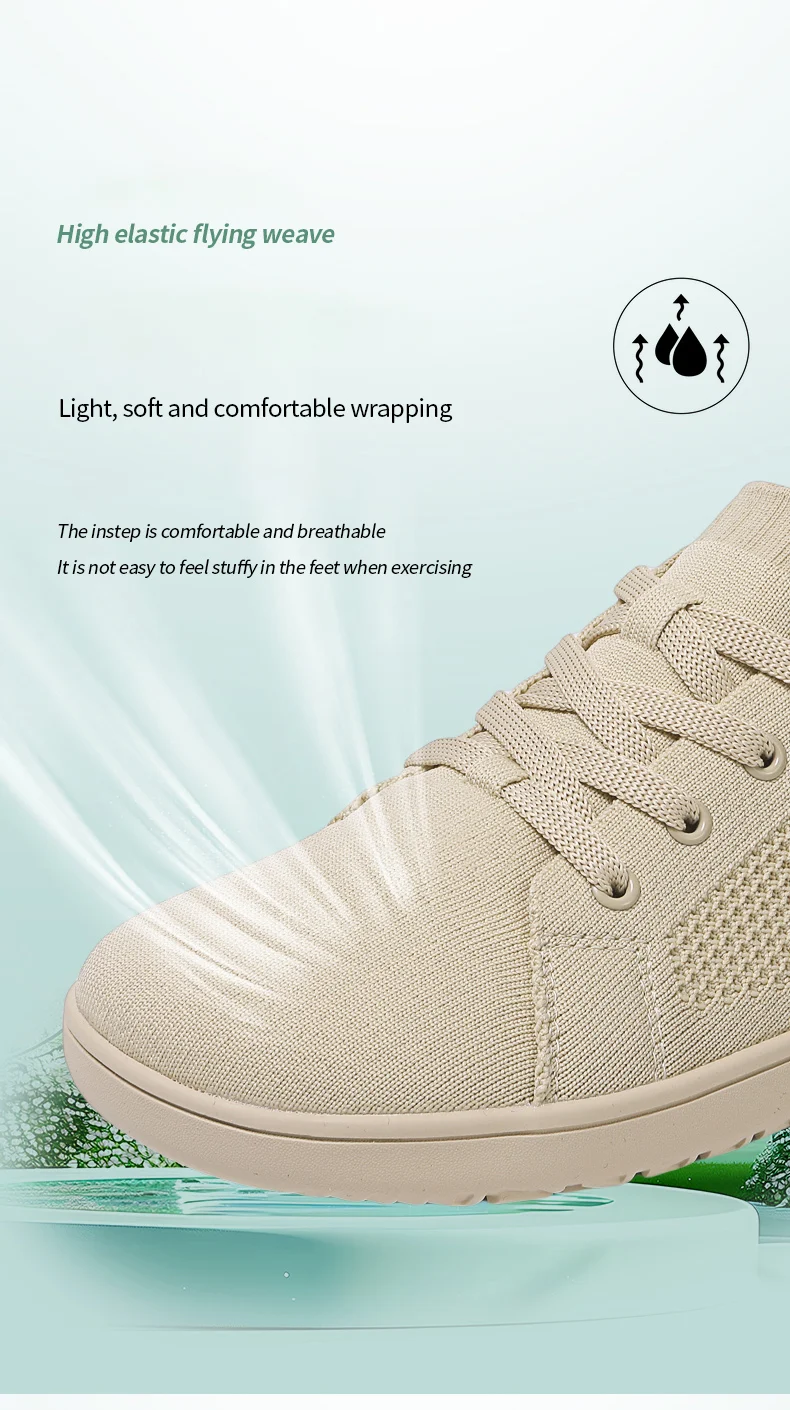 Weitzeige Schuhe Herren Zero Drop Minimalistische Mode Einfache Casual Sneaker Barfußschuhe Damen Joggingschuhe Mesh Wanderschuhe – Detail 11