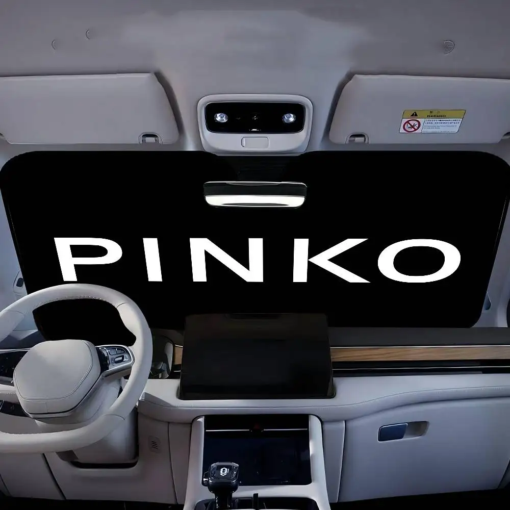 تصميم فاخر P-PinkoS مظلة السيارات نافذة ظلة Sunblock الزجاج الأمامي هود الداخلية الجبهة يربك حلقة مزدوجة ظلة #4