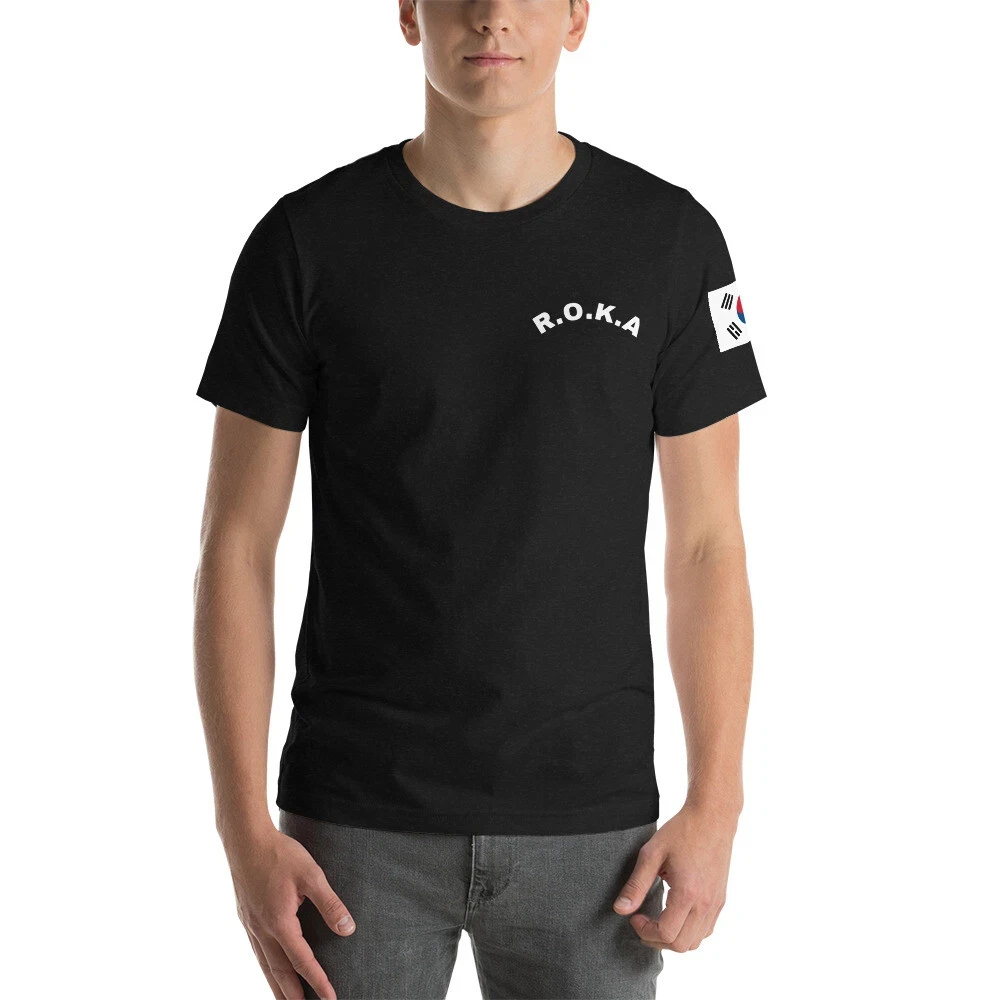 R.O.K.A ROKA Korea Army Men's Shirt 2026 Summer Unisex New Cotton Breathable Republic of Korea Army Military Enthusiast Tshirt
