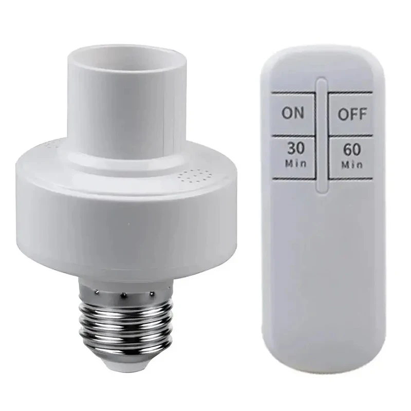 الذكية التحكم عن بعد مفتاح الإضاءة E27 LED مصباح حامل الموقت اللاسلكي لمبة قاعدة المقبس تشغيل/إيقاف 30 متر المدى ل ثريا السقف